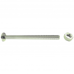 M10 X 140 STEEL CUP SQUARE BOLT C/W NUT DIN603/555 ZINC CLEAR