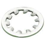 M16 Steel Internal Shakeproof Washer Zinc Clear
