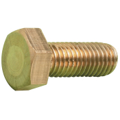 0BA X 3inch Brass Hex Set Plain