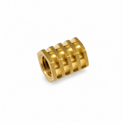 M12 X 19mm BRASS HEX INSERT - Closed End