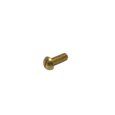 0BA X 1 BRASS SLOT ROUND HEAD SCREW