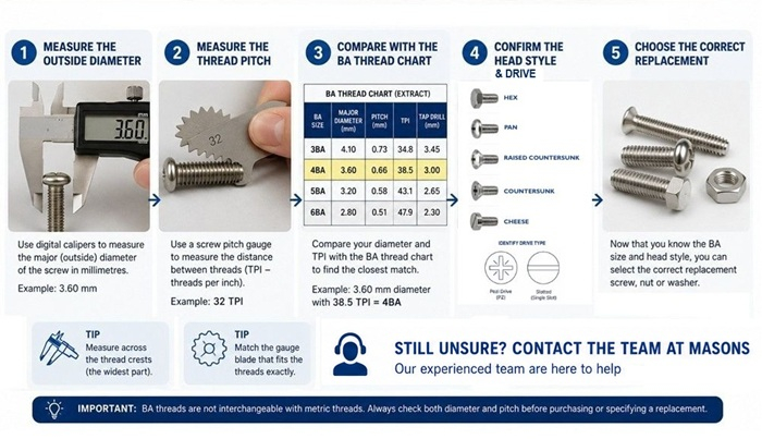 Identifying BA Screw Identifying BA Screw
